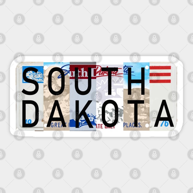 South Dakota License Plate Sticker by stermitkermit